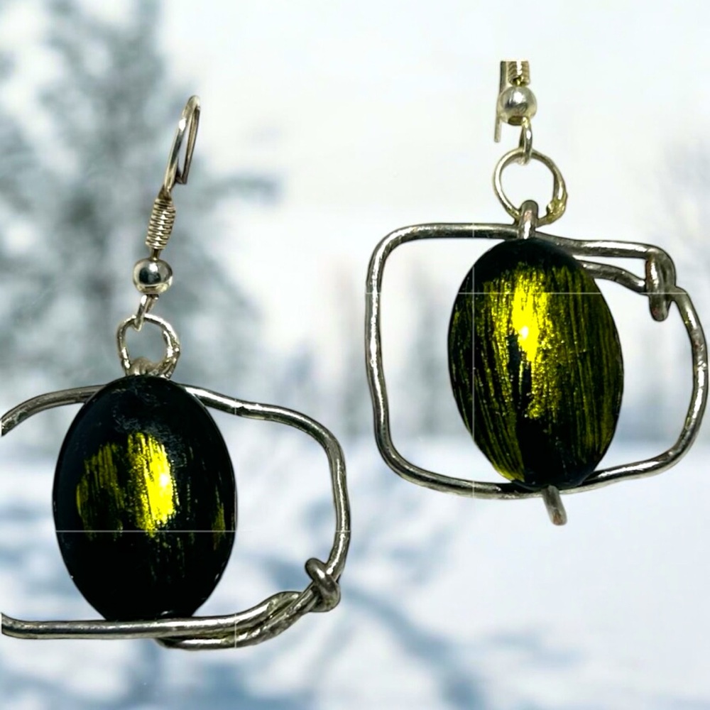 Stone earrings